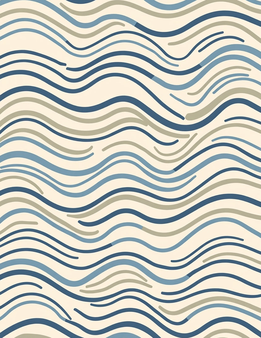 Waves Pattern Design Rug