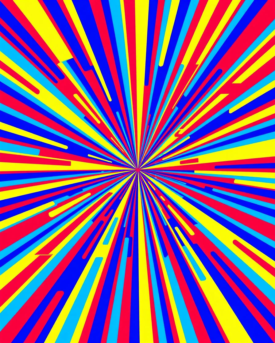 Vibrant Burst Pattern Rug