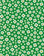 Whimsical White Daisy Meadow Rug