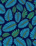 Tropical Leaf Pattern Design Rug