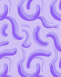 Abstract Purple Swirls Pattern Rug