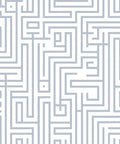 Geometric Labyrinth Lines Design Rug
