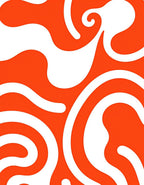 Abstract Organic Lines Pattern Rug