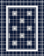 Geometric Gradient Square Pattern Rug