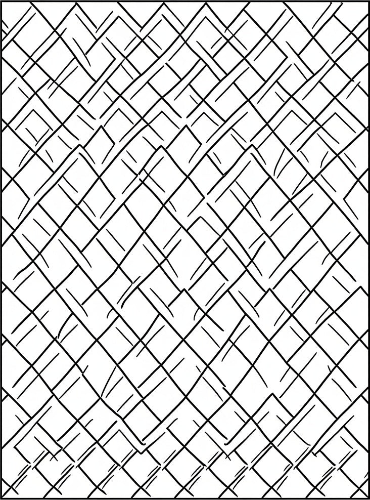 Geometric Lattice Abstract Pattern Rug