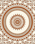 Intricate Marigold Mandala Pattern Rug