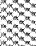 Abstract Geometric Hexagonal Pattern Rug