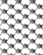 Abstract Geometric Hexagonal Pattern Rug