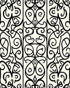Intricate Scrollwork Classic Pattern Design Rug