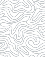 Light Gray Wavy Abstract Lines Rug