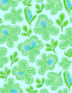 Spring Floral Botanical Pattern Rug