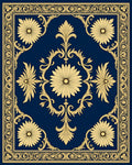 Classic Floral Golden Scrolls Rug