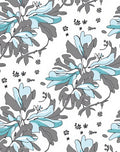 Coastal Abstract Floral Branch Design Rug