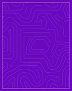 Purple Abstract Line Art Design Rug