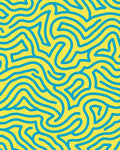 Bold Blue Flowing Lines Rug