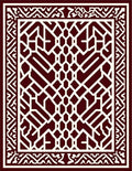 Classic Geometric Lattice Pattern Rug