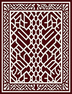 Classic Geometric Lattice Pattern Rug