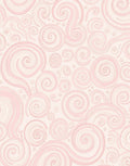 Soft Pink Swirl Pattern Design Rug