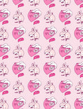 Pink Heart Abstract Figure Pattern Rug