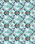 Geometric Floral Abstract Pattern Design Rug