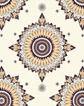 Mandala Patterned Floral Rug