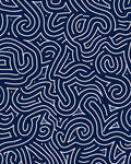 Abstract Organic Maze Pattern Design Rug