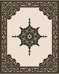 Ornate Starburst Geometric Pattern Rug