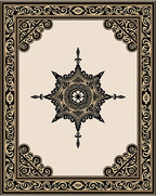Ornate Starburst Geometric Pattern Rug