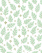 Delicate Leaf Branch Pattern Rug