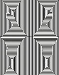 Modern Parallel Lines Geometric Pattern Rug