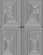 Modern Parallel Lines Geometric Pattern Rug