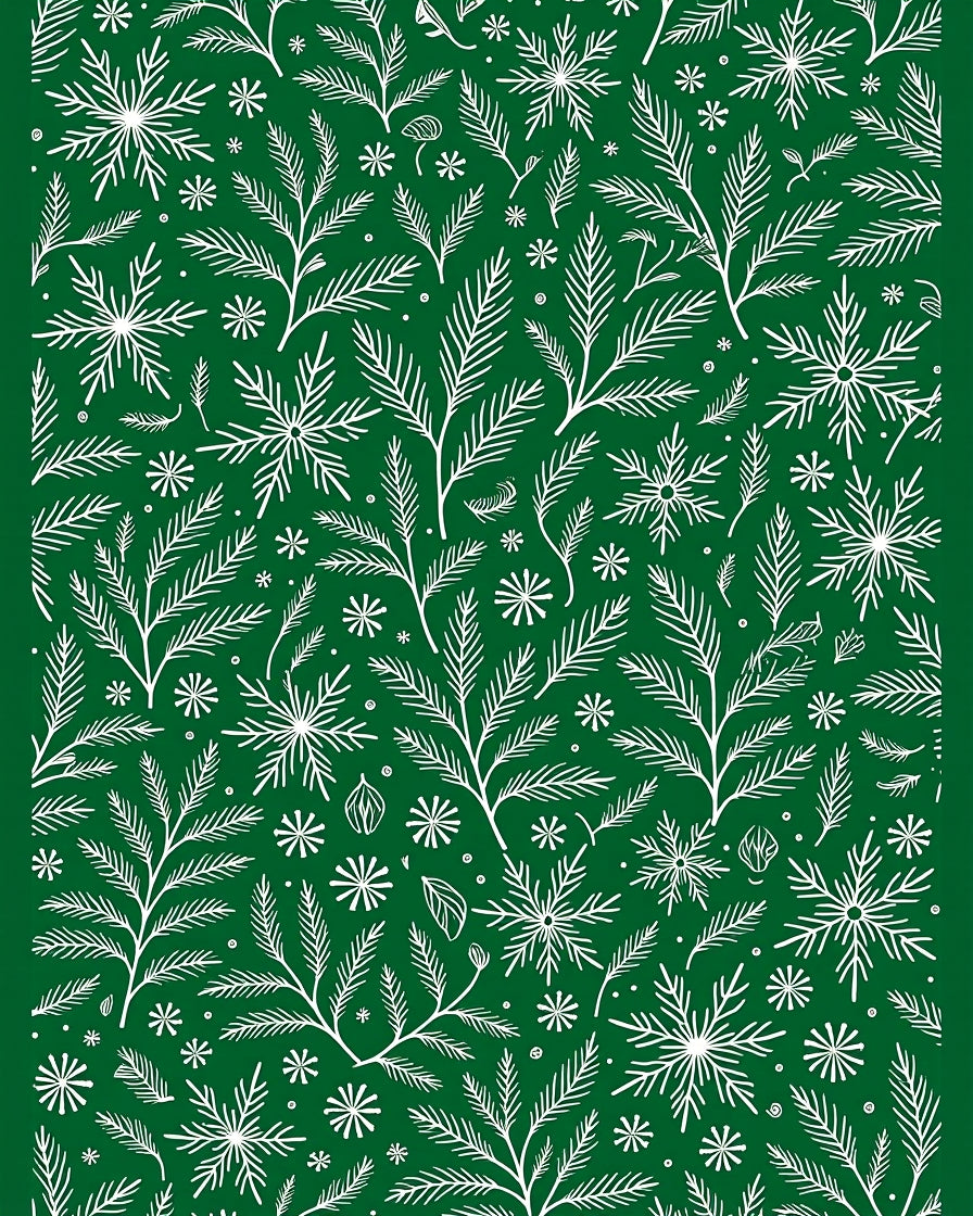 Evergreen Forest Line Art Rug