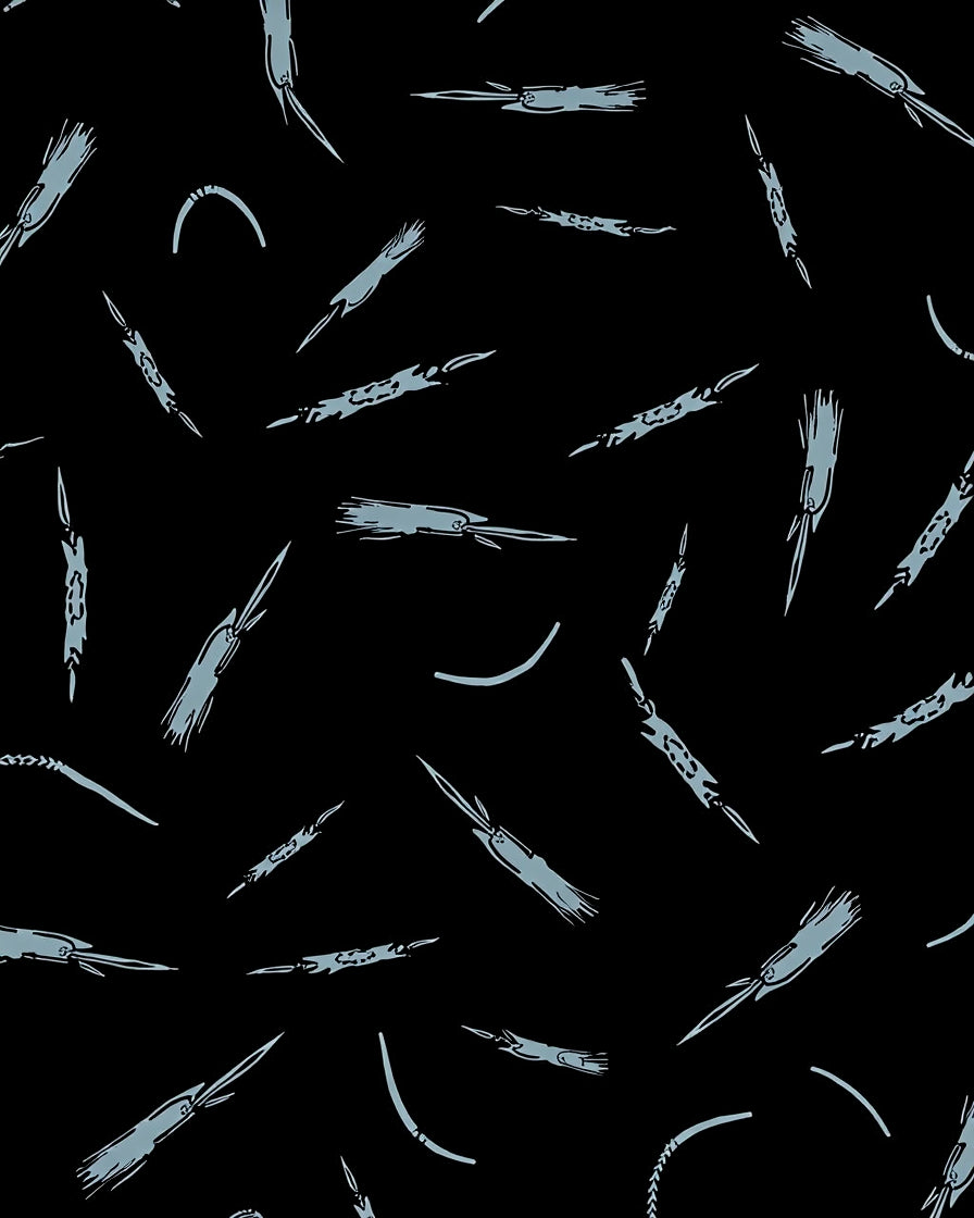 Abstract Brush Stroke Pattern Rug