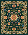Ornate Floral Patterned Tapestry Rug