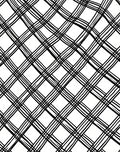 Hand Drawn Plaid Line Art Rug