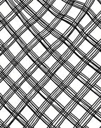Hand Drawn Plaid Line Art Rug