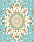 Floral Mandala medallion pattern Rug