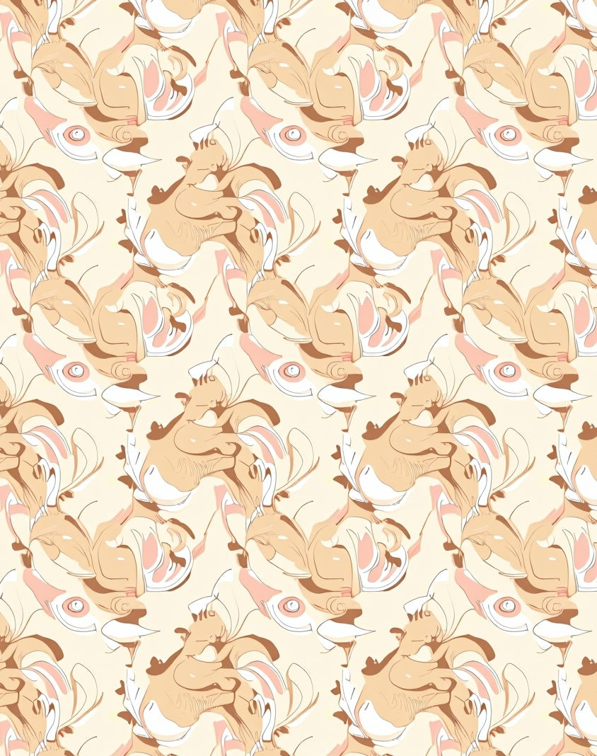 Abstract Swirls Pattern Rug