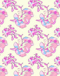 Abstract Floral Pink Pastel Pattern Rug