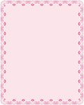 Pink Ribbon Sweet Border Design Rug