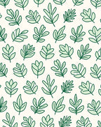 Green Leaf Pattern Design Rug