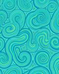 Aqua Swirl Pattern Rug