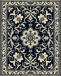 Classic Floral Scrollwork Pattern Rug
