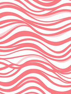 Coral Swirl Abstract Pattern Rug