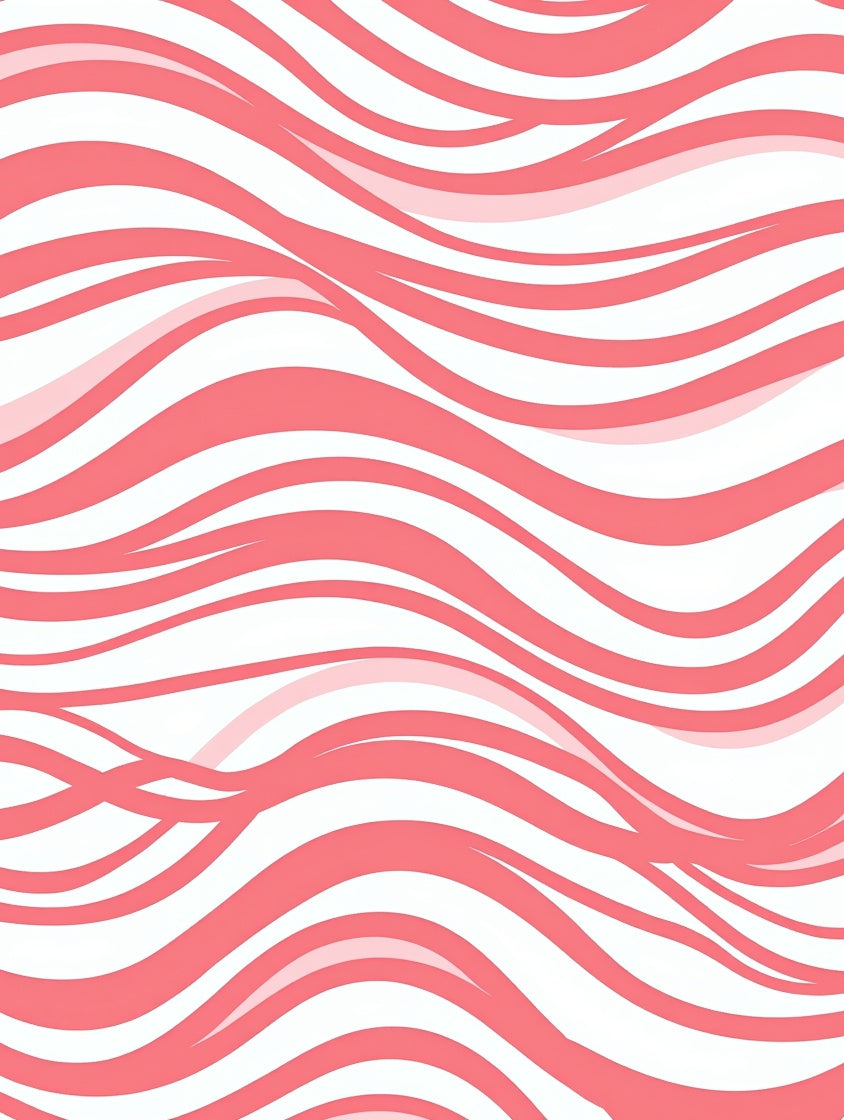 Coral Swirl Abstract Pattern Rug