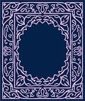 Ornate Pink Scrollwork Outline Design Rug