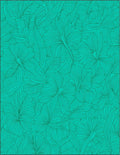 Teal Floral Swirl Pattern Rug