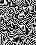 Bold Black White Swirl Pattern Rug