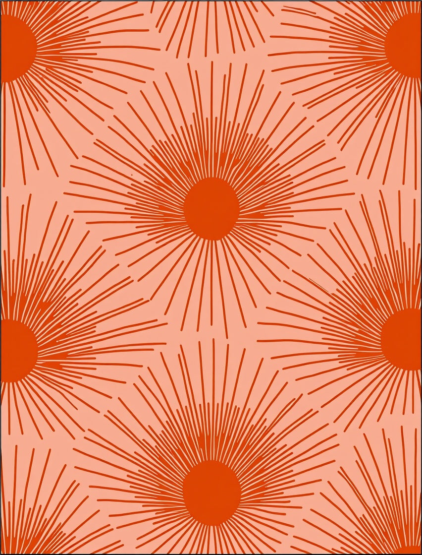 Radiant Starburst Patterned Rug