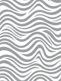 Grey Wavy Stripe Pattern Rug